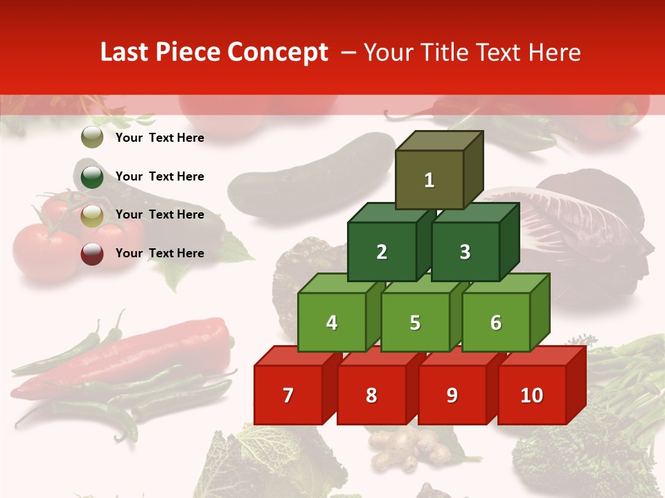 Salad Broccolini Lettuce PowerPoint Template