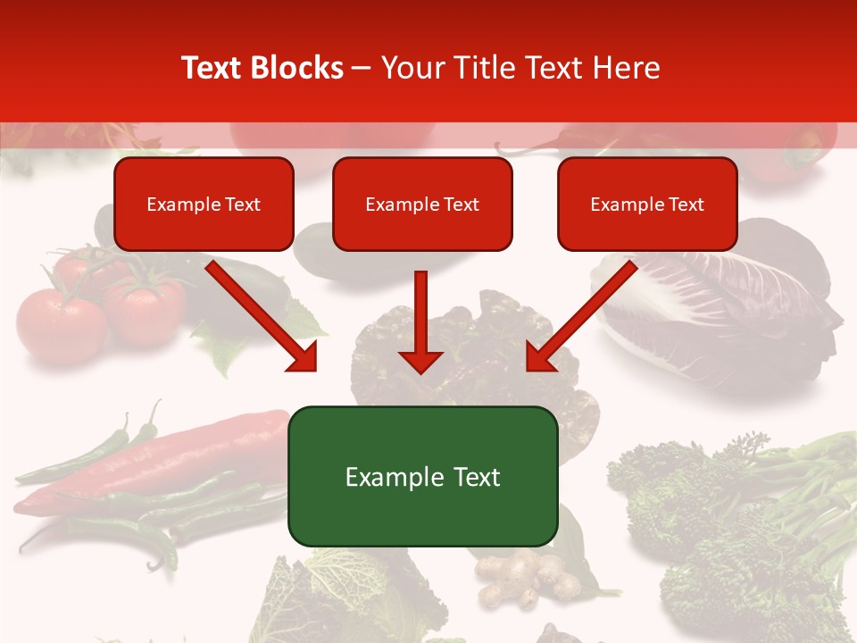 Salad Broccolini Lettuce PowerPoint Template