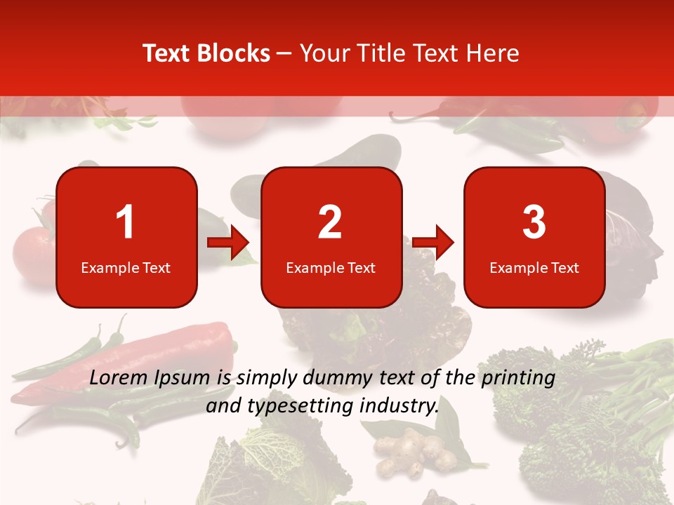 Salad Broccolini Lettuce PowerPoint Template