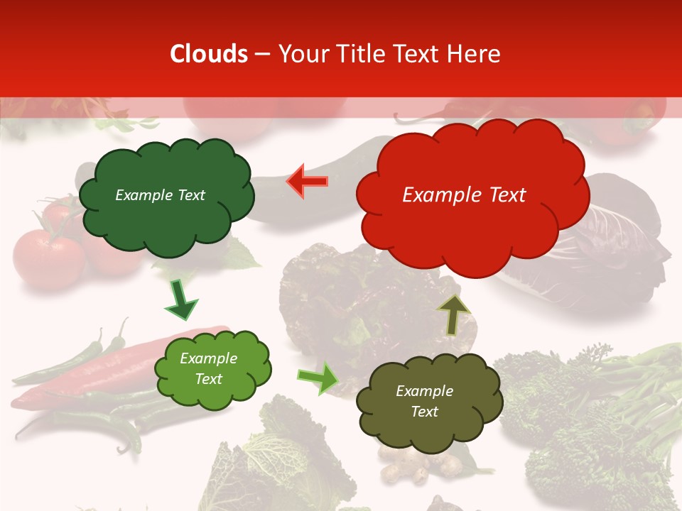 Salad Broccolini Lettuce PowerPoint Template