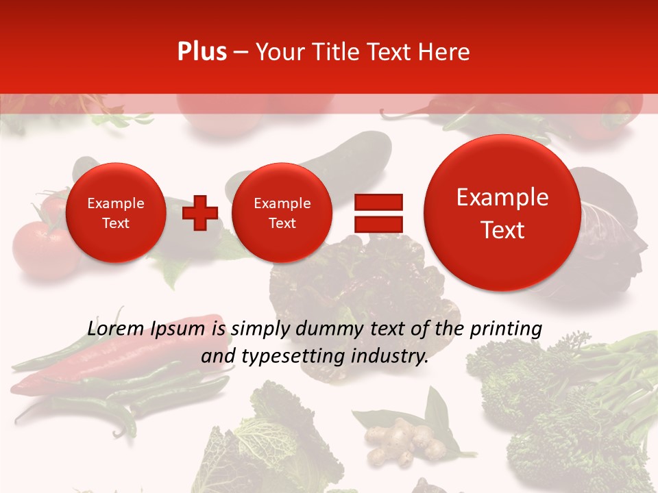 Salad Broccolini Lettuce PowerPoint Template