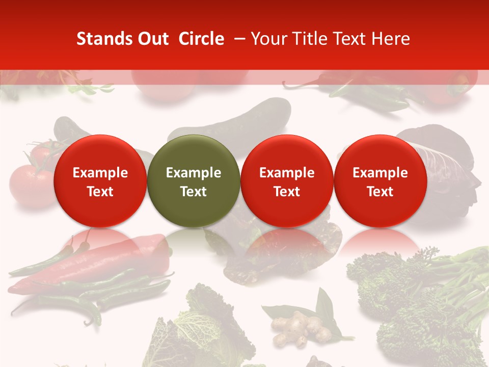 Salad Broccolini Lettuce PowerPoint Template