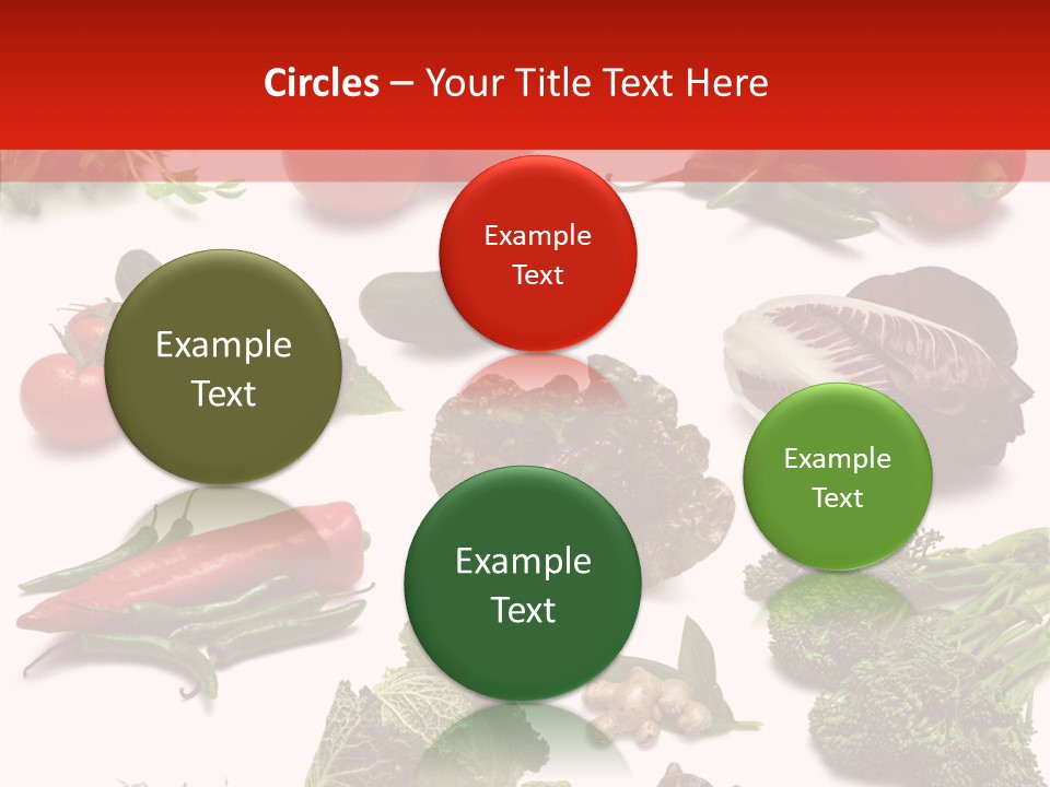 Salad Broccolini Lettuce PowerPoint Template