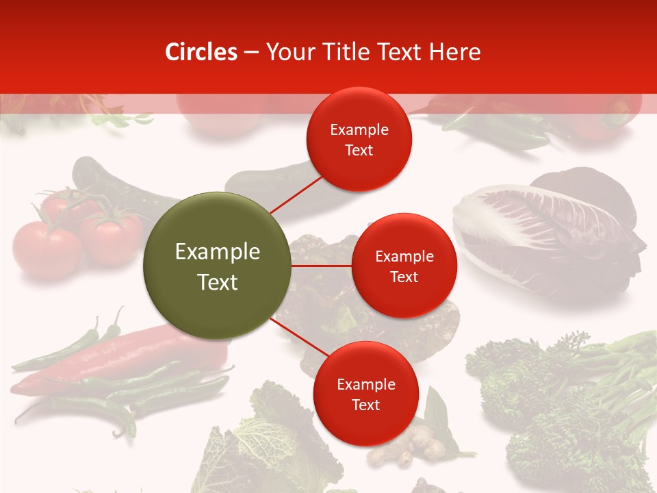 Salad Broccolini Lettuce PowerPoint Template