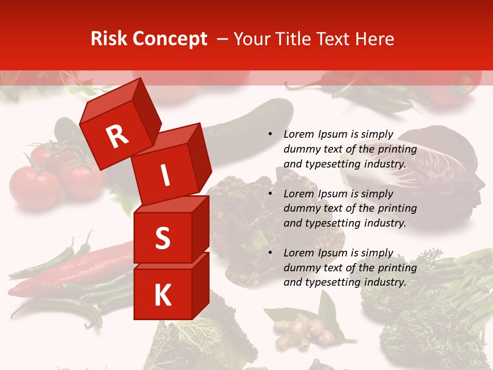 Salad Broccolini Lettuce PowerPoint Template