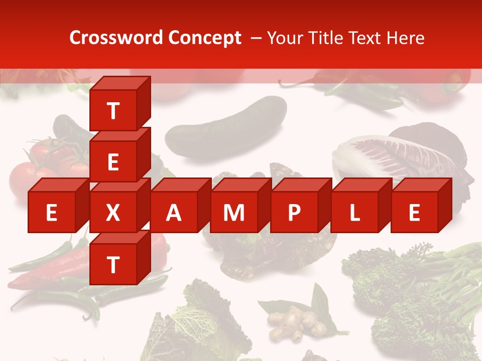 Salad Broccolini Lettuce PowerPoint Template