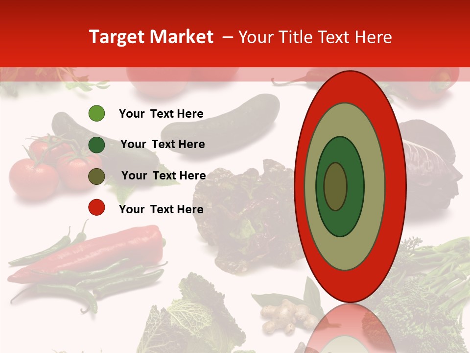 Salad Broccolini Lettuce PowerPoint Template