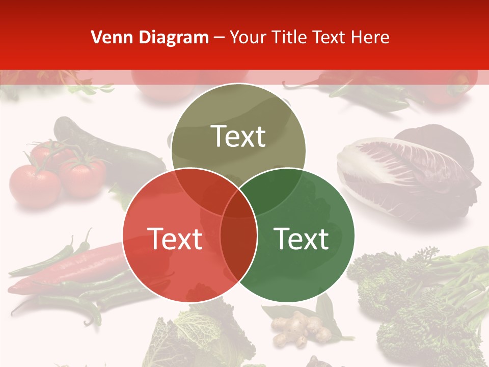 Salad Broccolini Lettuce PowerPoint Template