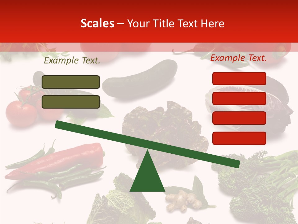 Salad Broccolini Lettuce PowerPoint Template