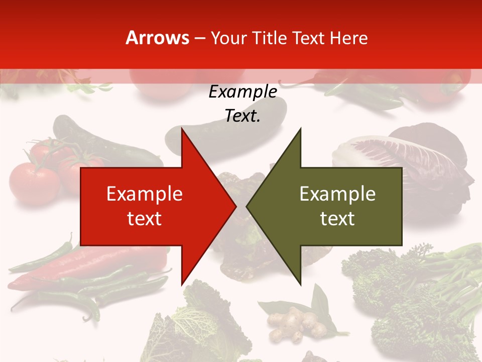 Salad Broccolini Lettuce PowerPoint Template