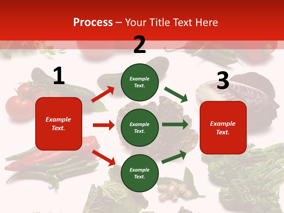 Salad Broccolini Lettuce PowerPoint Template