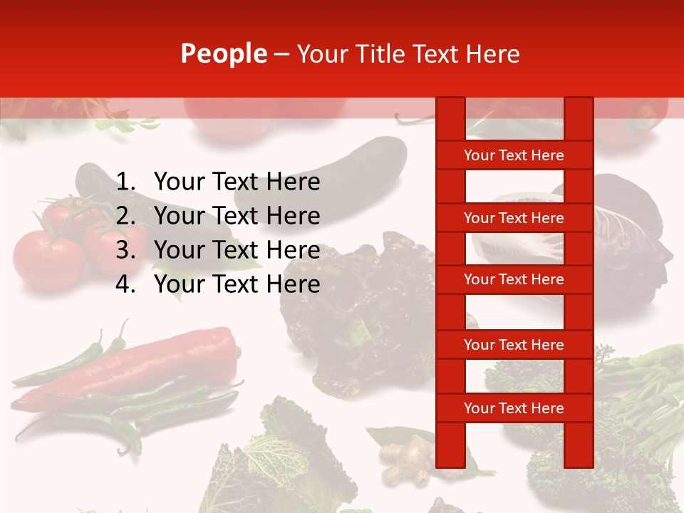 Salad Broccolini Lettuce PowerPoint Template