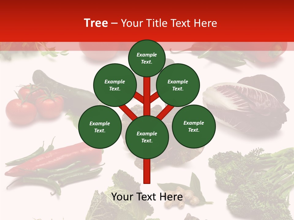 Salad Broccolini Lettuce PowerPoint Template