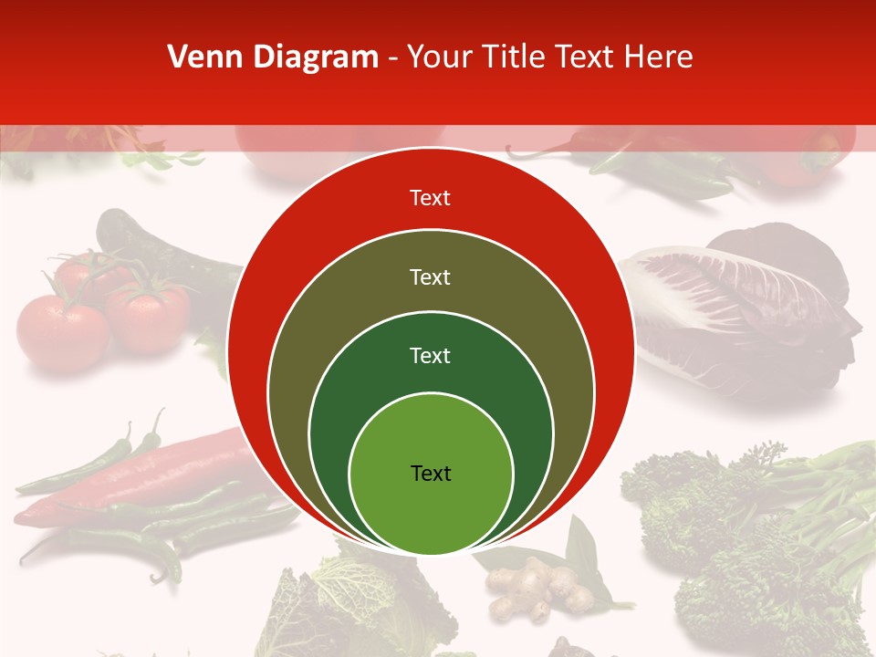 Salad Broccolini Lettuce PowerPoint Template