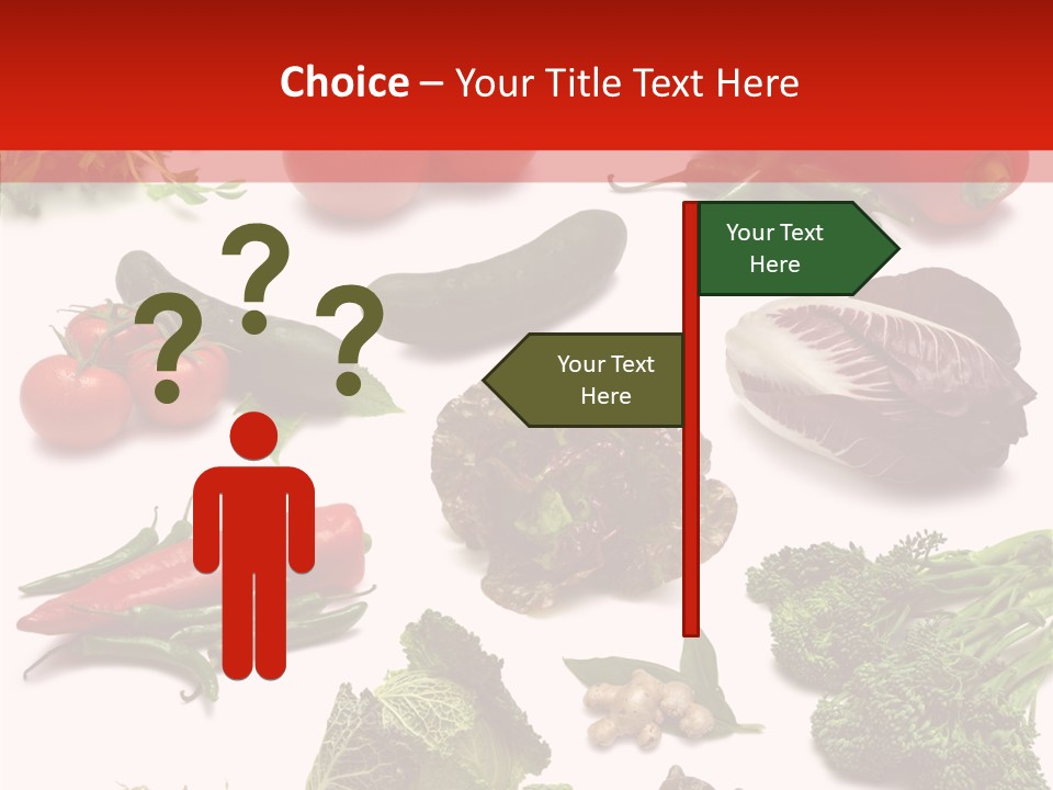 Salad Broccolini Lettuce PowerPoint Template
