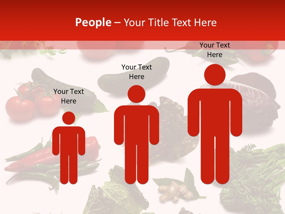 Salad Broccolini Lettuce PowerPoint Template