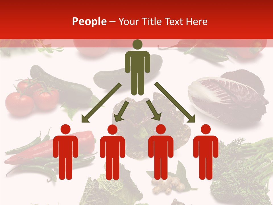 Salad Broccolini Lettuce PowerPoint Template