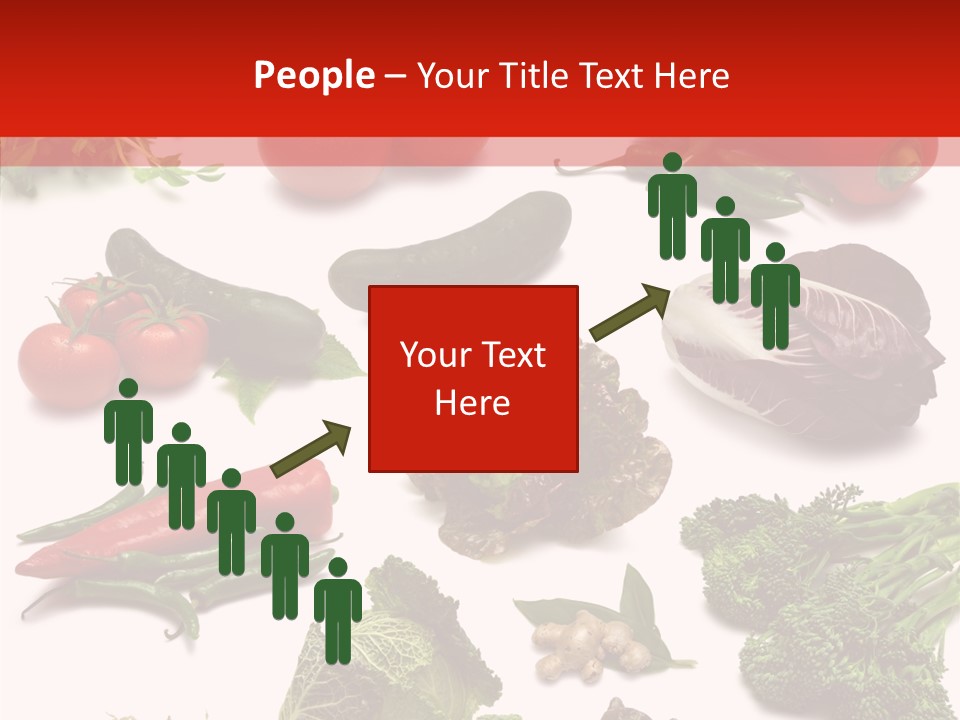 Salad Broccolini Lettuce PowerPoint Template