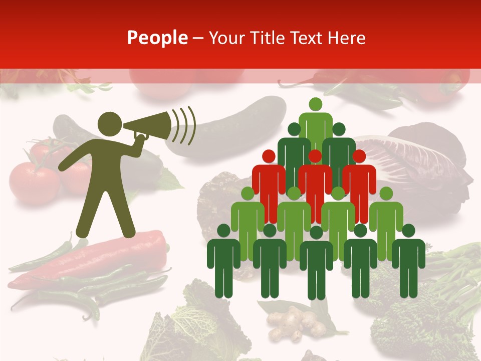 Salad Broccolini Lettuce PowerPoint Template