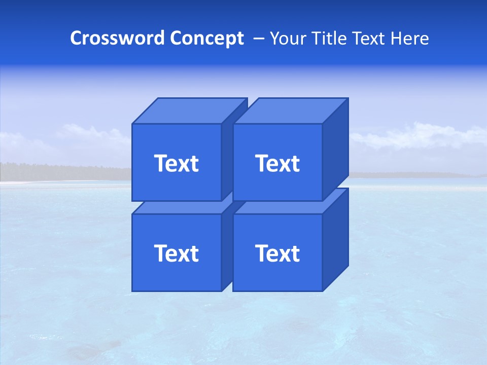 Sea Tahiti Sand PowerPoint Template
