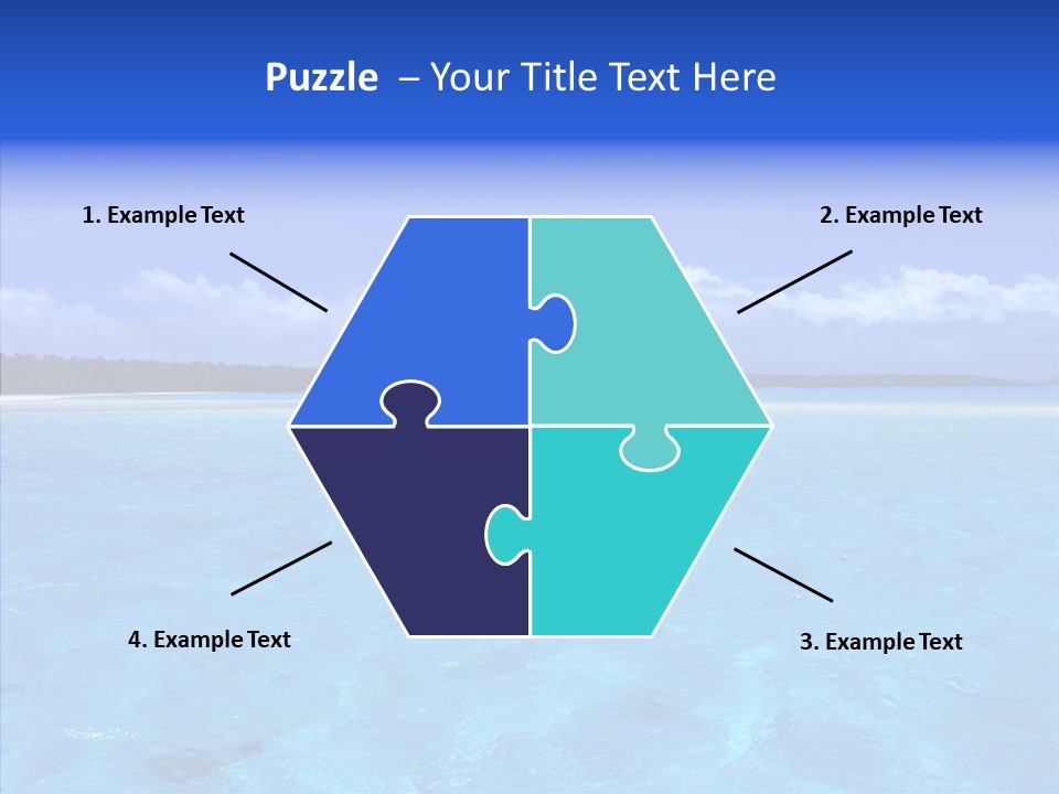 Sea Tahiti Sand PowerPoint Template