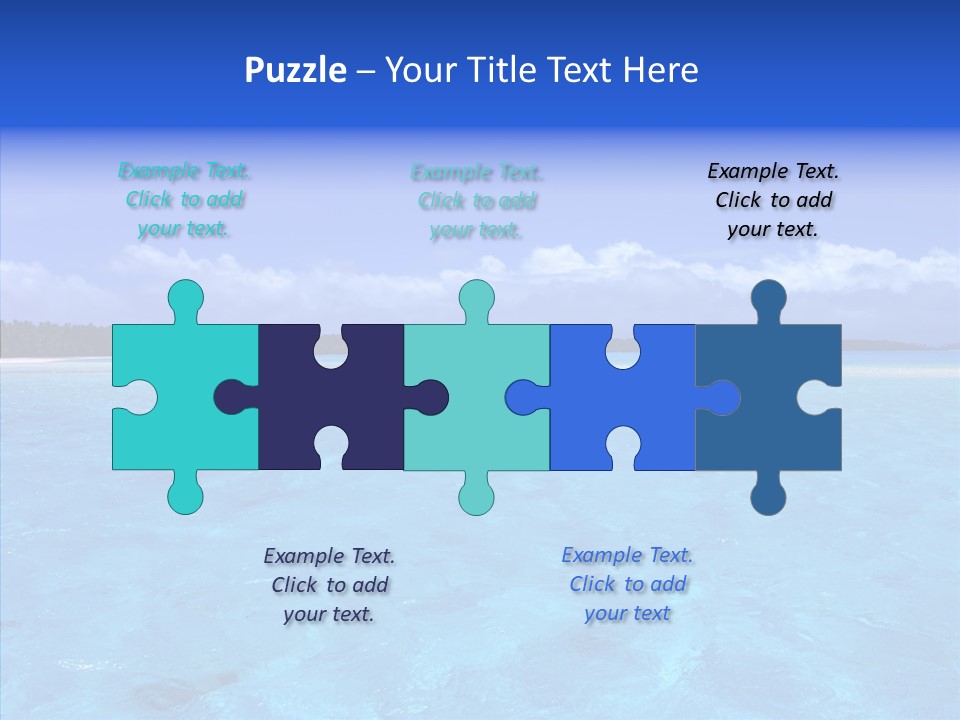 Sea Tahiti Sand PowerPoint Template