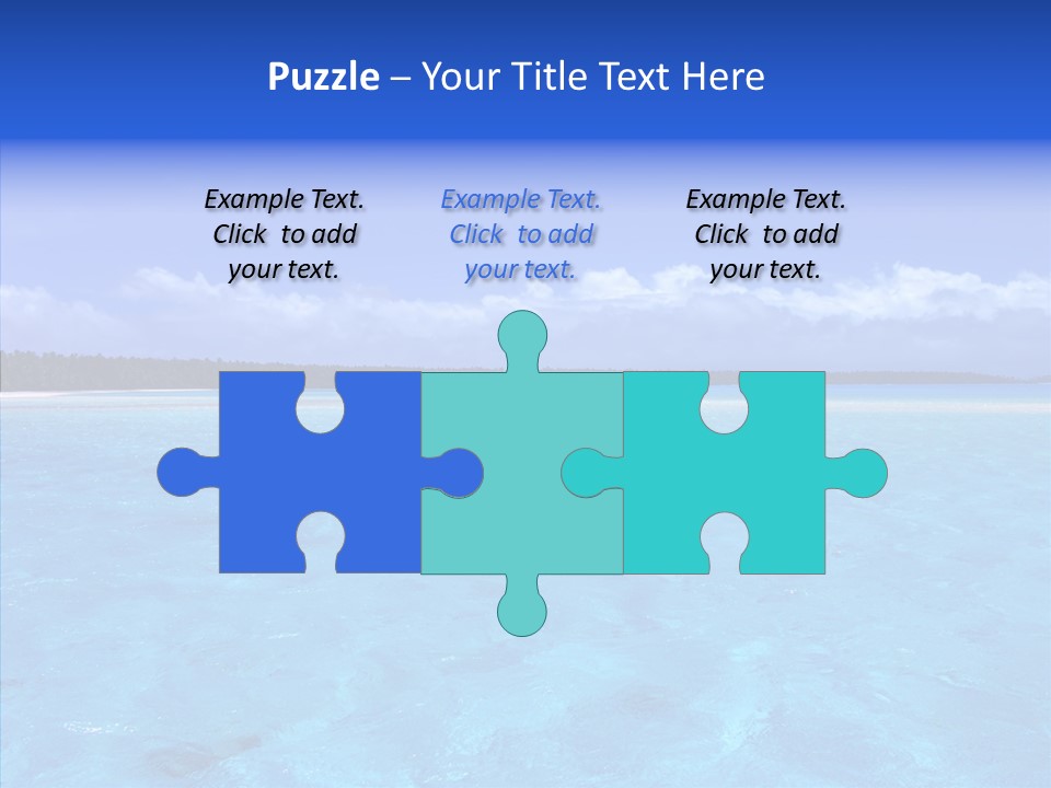 Sea Tahiti Sand PowerPoint Template