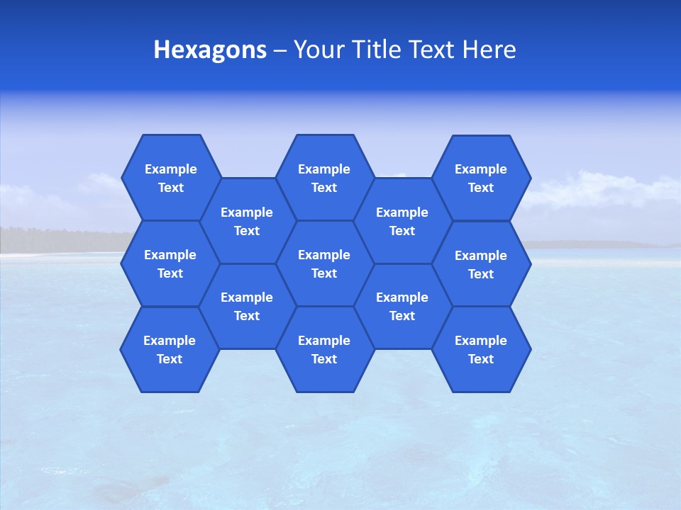 Sea Tahiti Sand PowerPoint Template