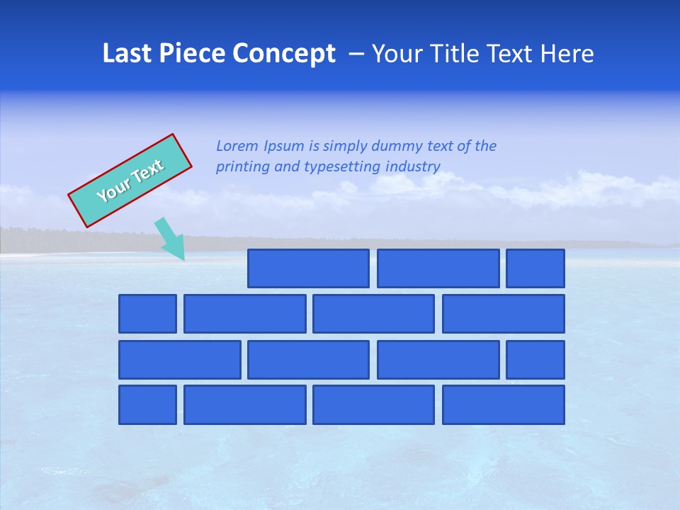Sea Tahiti Sand PowerPoint Template