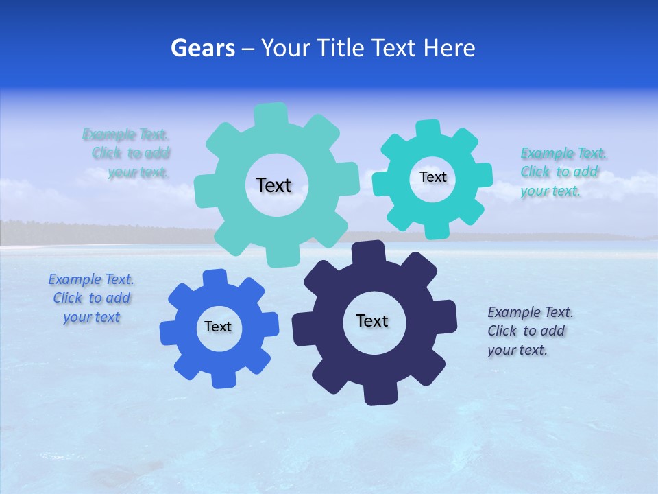 Sea Tahiti Sand PowerPoint Template