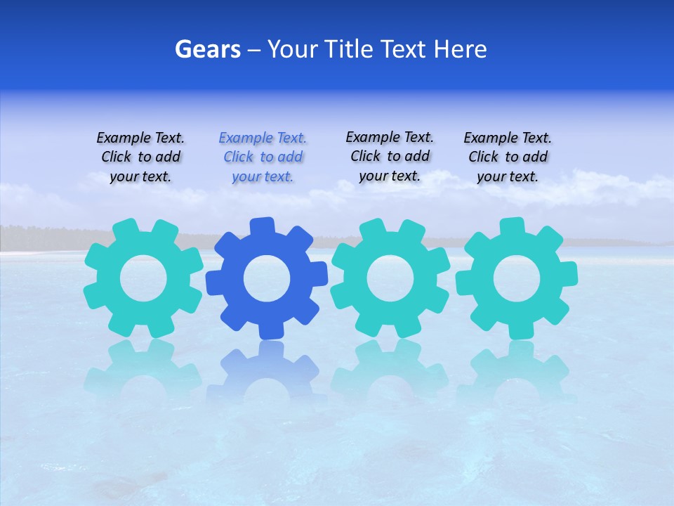 Sea Tahiti Sand PowerPoint Template