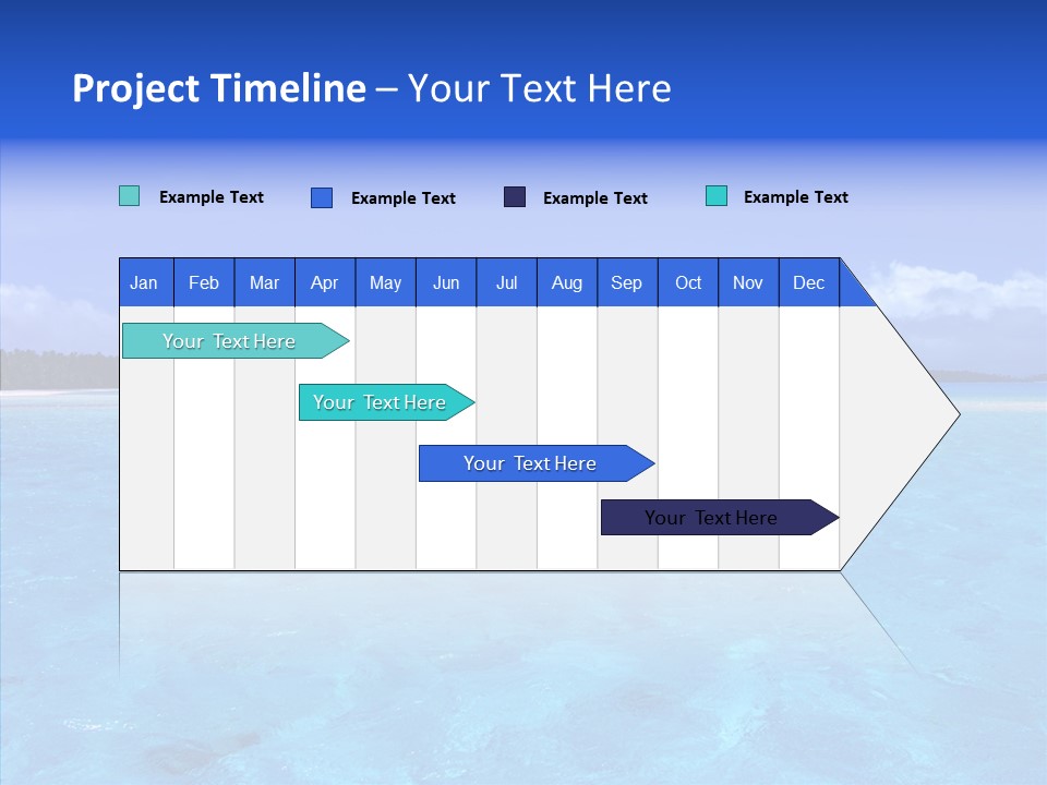 Sea Tahiti Sand PowerPoint Template