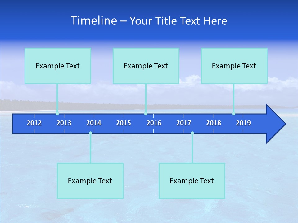 Sea Tahiti Sand PowerPoint Template
