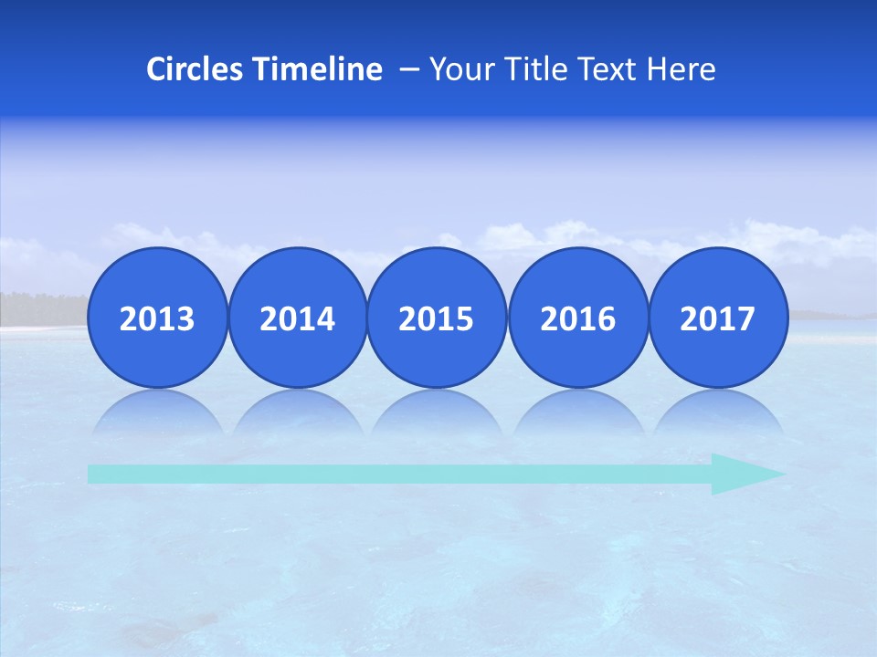 Sea Tahiti Sand PowerPoint Template