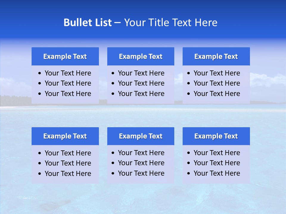 Sea Tahiti Sand PowerPoint Template