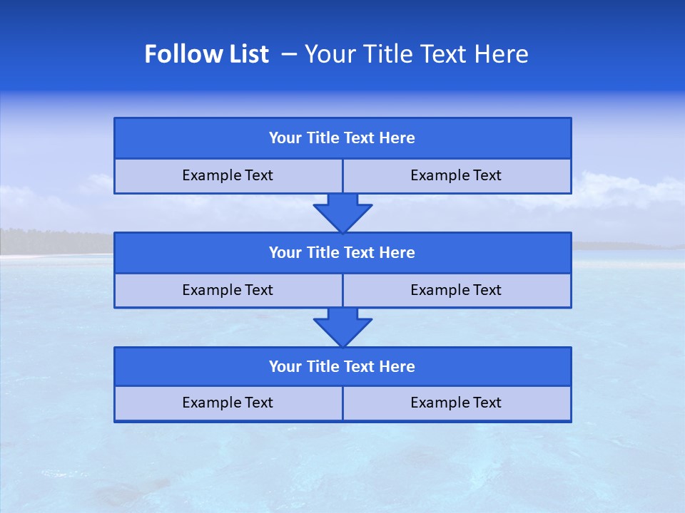 Sea Tahiti Sand PowerPoint Template