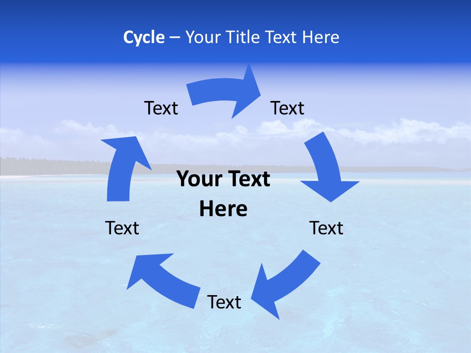 Sea Tahiti Sand PowerPoint Template