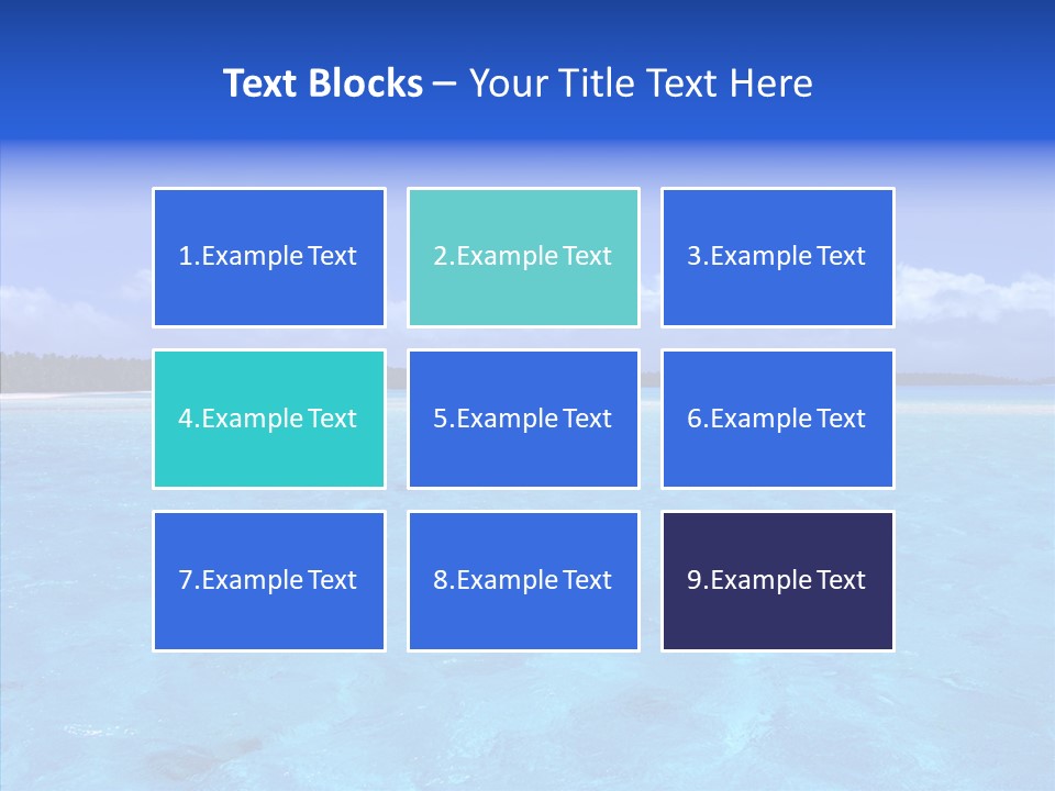 Sea Tahiti Sand PowerPoint Template