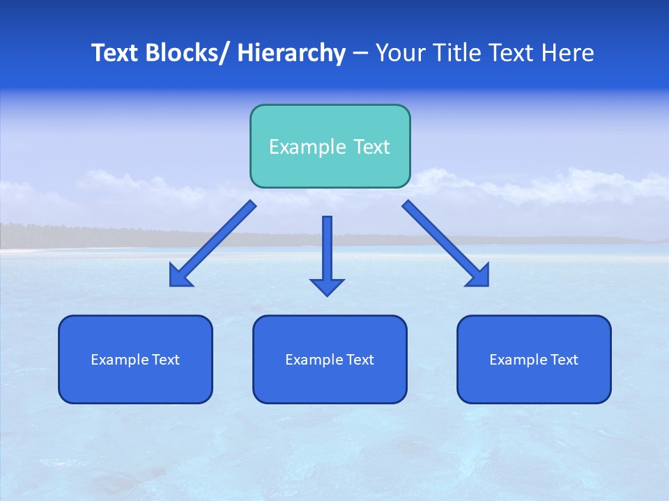 Sea Tahiti Sand PowerPoint Template