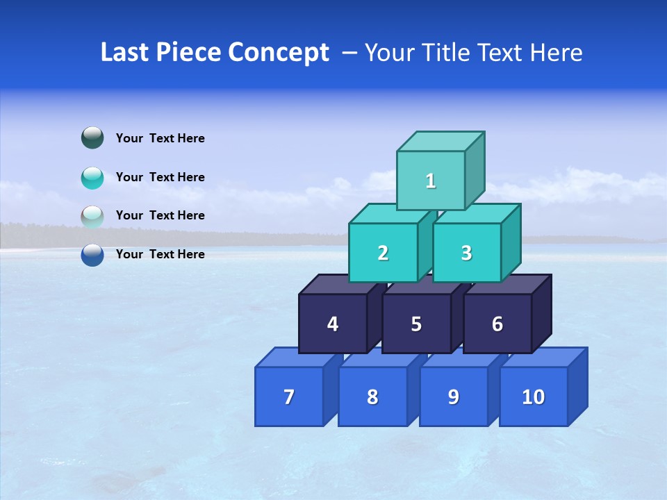 Sea Tahiti Sand PowerPoint Template