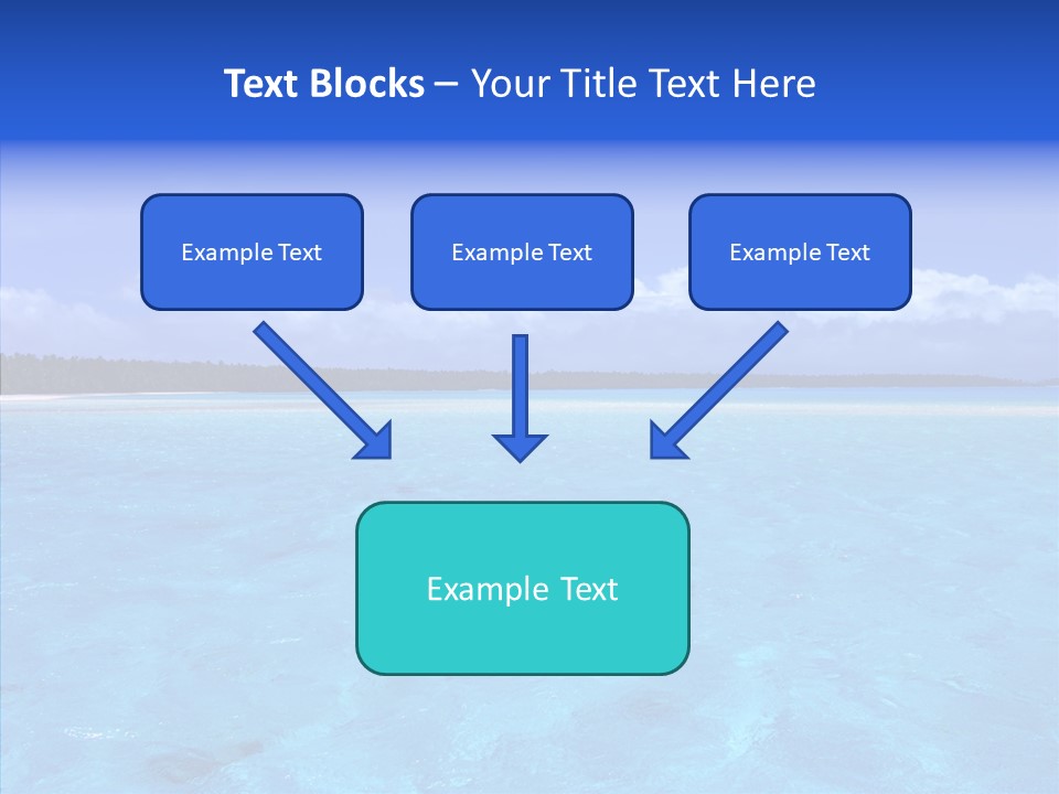 Sea Tahiti Sand PowerPoint Template