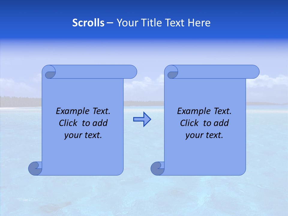 Sea Tahiti Sand PowerPoint Template
