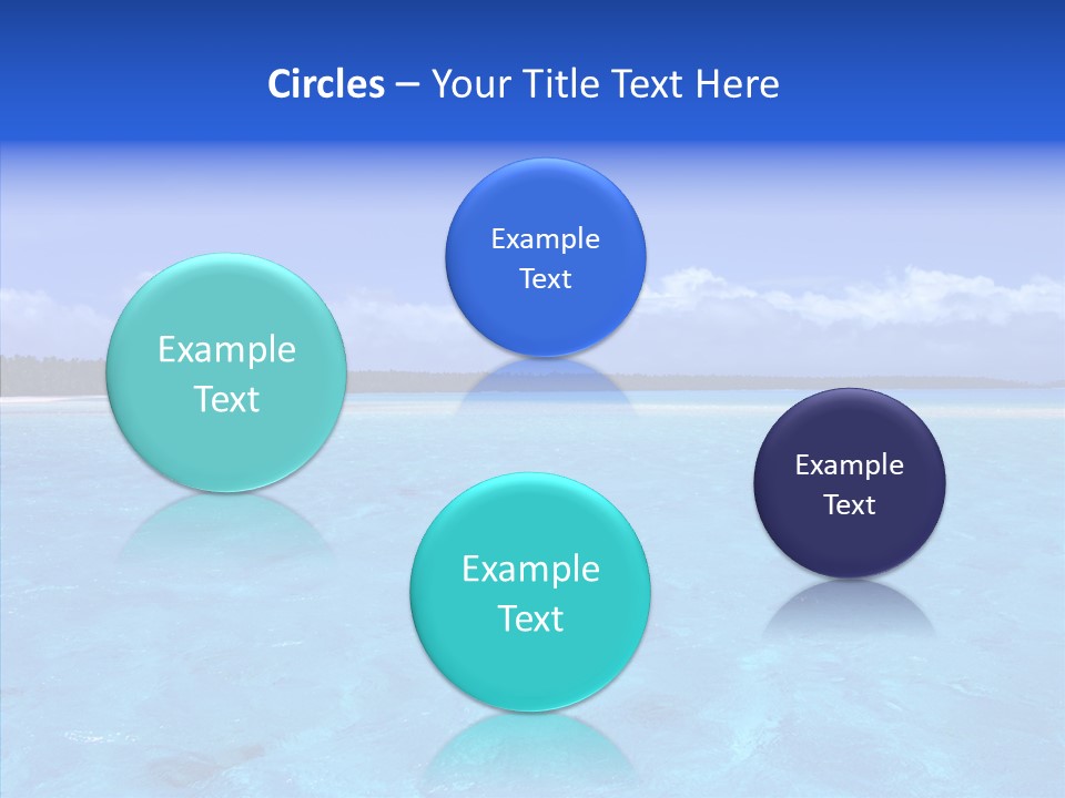 Sea Tahiti Sand PowerPoint Template