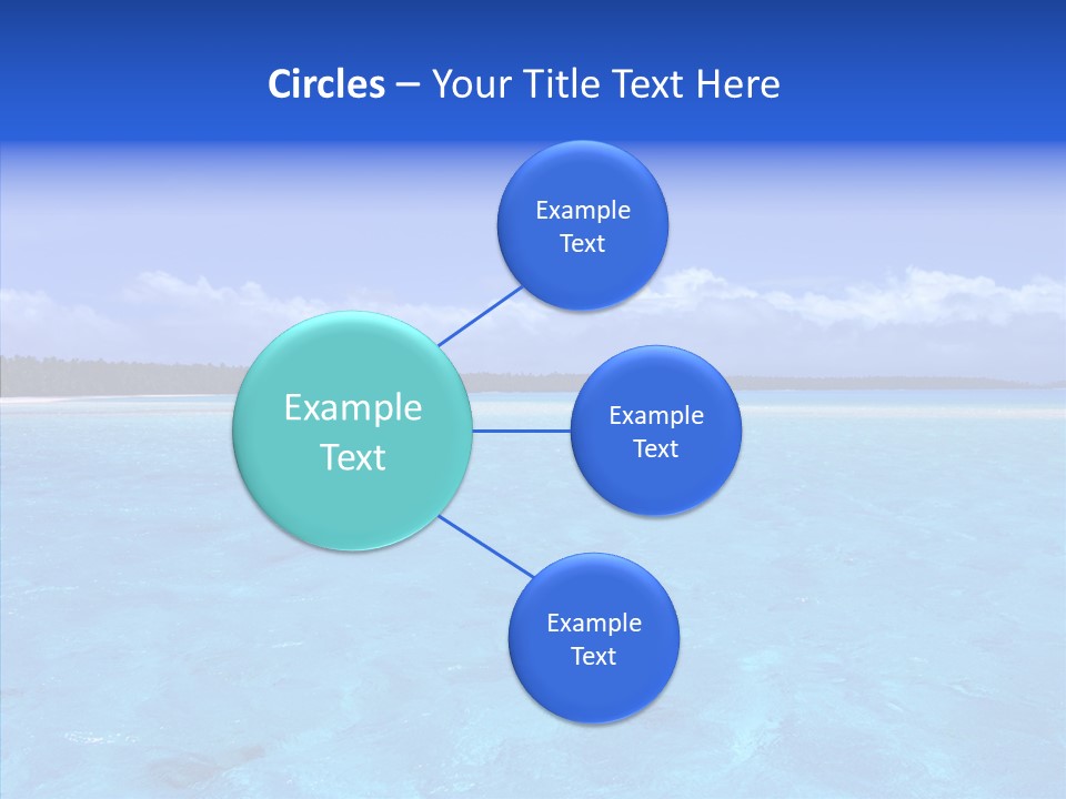 Sea Tahiti Sand PowerPoint Template