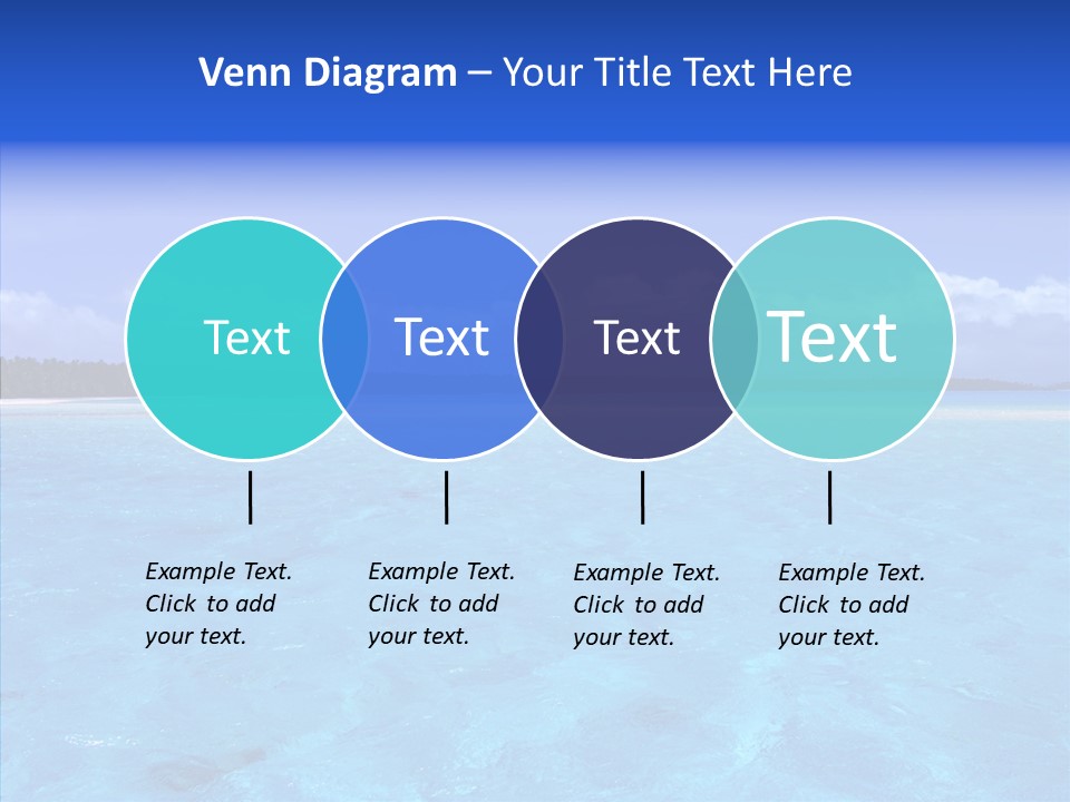 Sea Tahiti Sand PowerPoint Template
