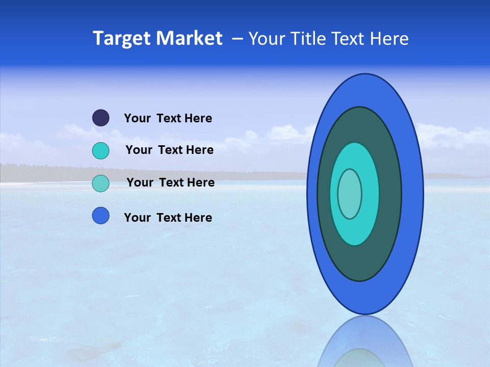 Sea Tahiti Sand PowerPoint Template