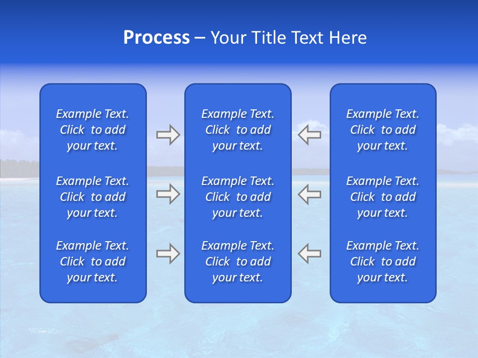 Sea Tahiti Sand PowerPoint Template