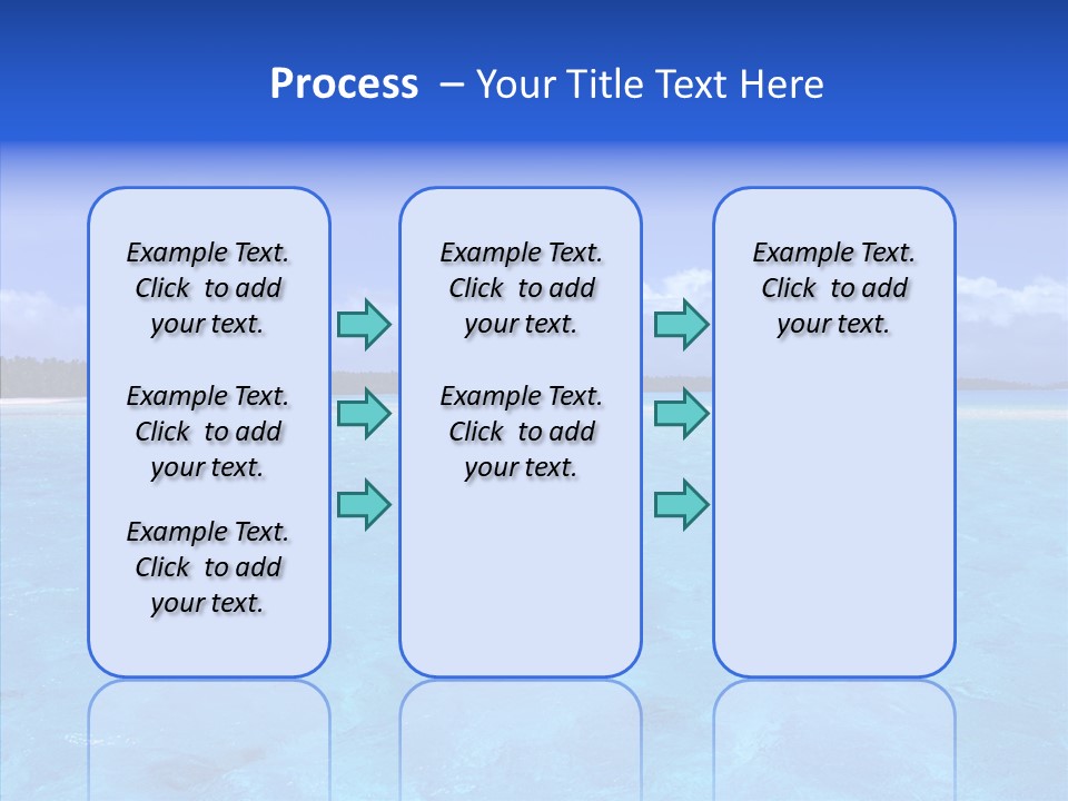 Sea Tahiti Sand PowerPoint Template