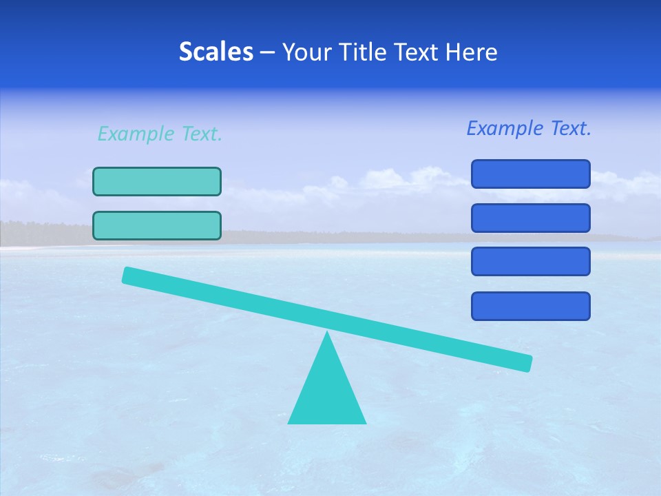 Sea Tahiti Sand PowerPoint Template