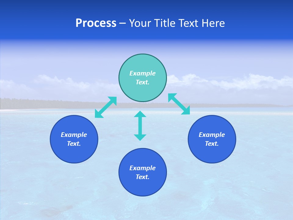 Sea Tahiti Sand PowerPoint Template